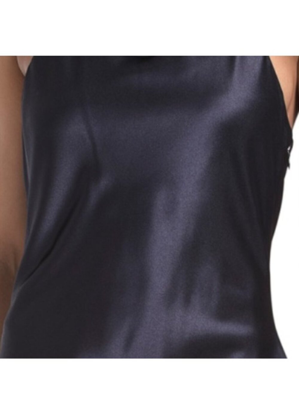 BETSY & ADAM Cowl Neck Luxe Satin Gown - Picture 4 of 4